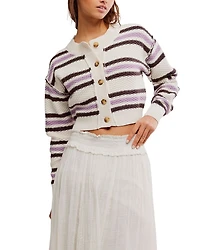 Lila Striped Cardigan