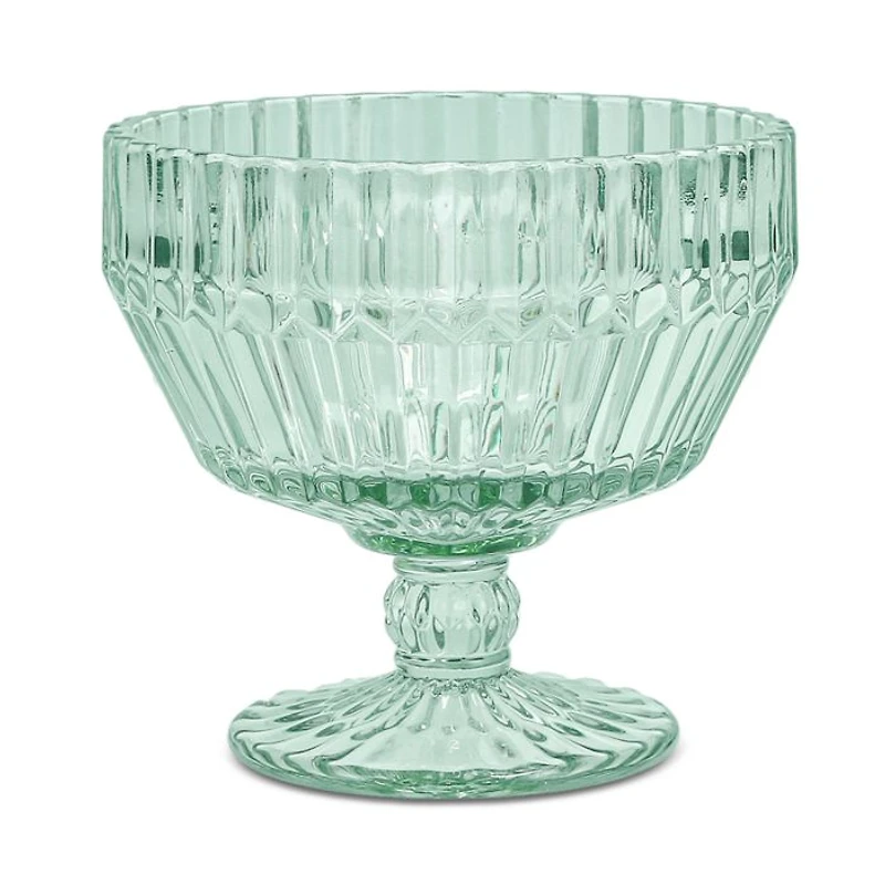 Archie Verde Footed Dessert Bowl, Set of 6