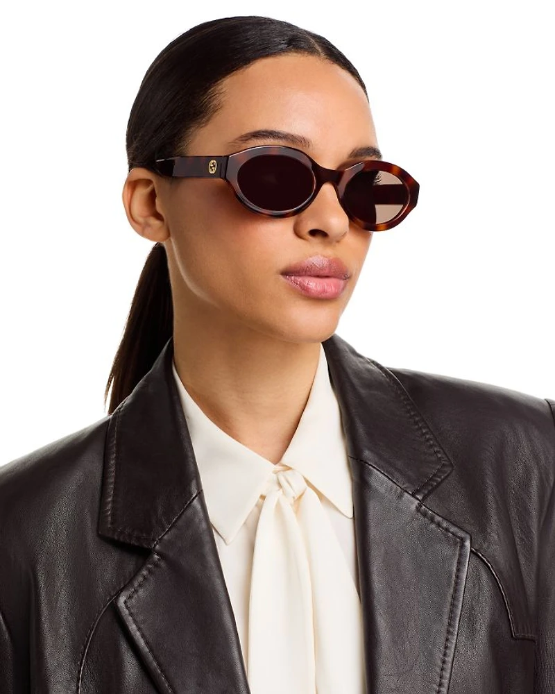 Minimal GG Geometrical Sunglasses, 53mm