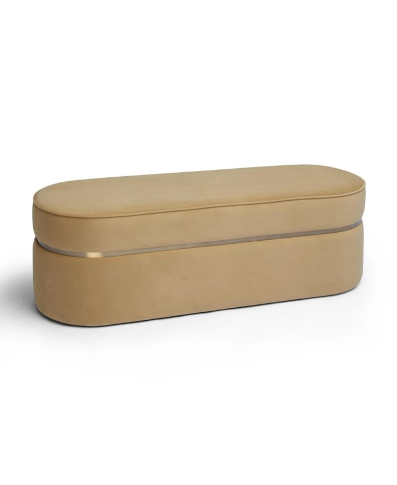 Pomp Honey Velvet Bench