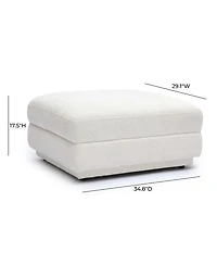 Perry Chenille Modular Ottoman