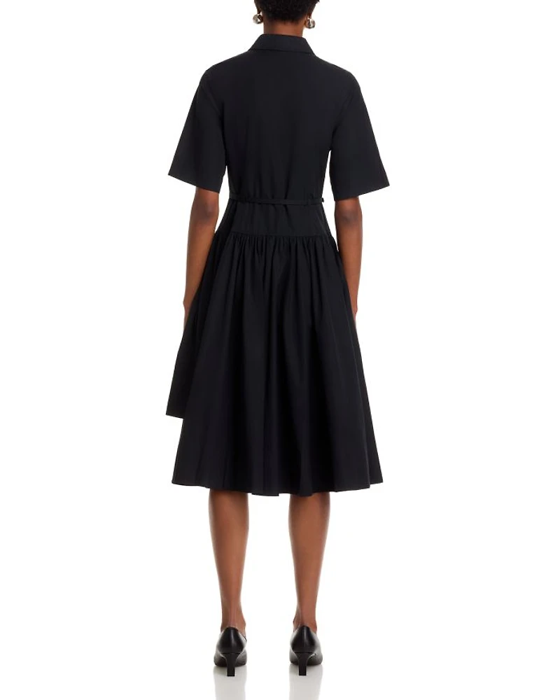 Short Sleeve Belted Dress
