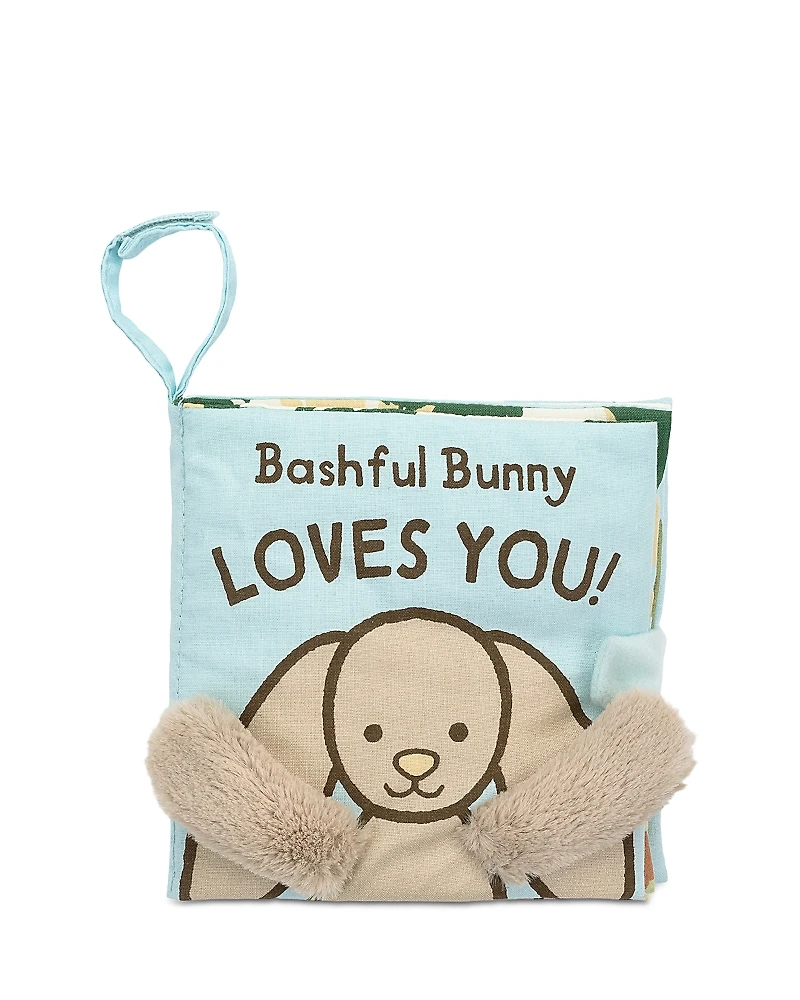 Jellycat Bashful Bunny Loves You Fabric Book - Ages 0+