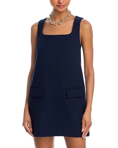 French Connection Whisper Square Neck Mini Dress