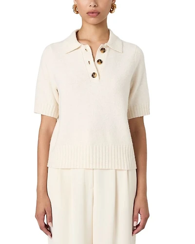 Vhari Short Sleeve Henley Sweater