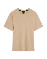 Jessper Jacquard Leaf Print Tee