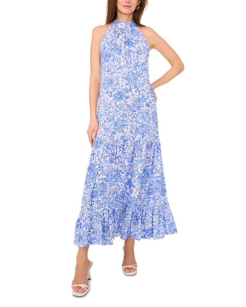 High Neck Sleeveless Dress