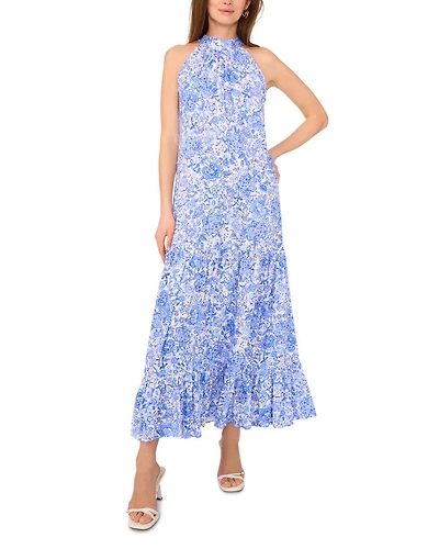 High Neck Sleeveless Dress