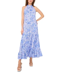 High Neck Sleeveless Dress