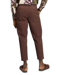 Armodo Tapered Fit Belted Cotton Stretch Pants