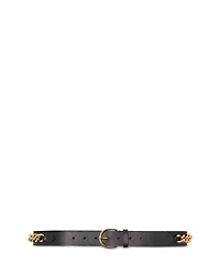 Maje Women's Chain Detail Leather Belt