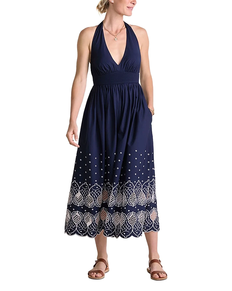 Vineyard Vines Sconset Eyelet Halter Dress