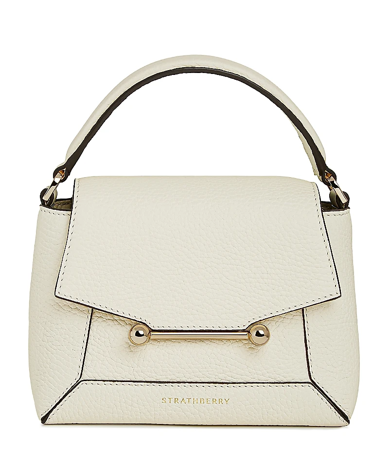 Strathberry Mosaic Nano Leather Top Handle Bag