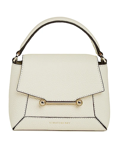 Strathberry Mosaic Nano Leather Top Handle Bag