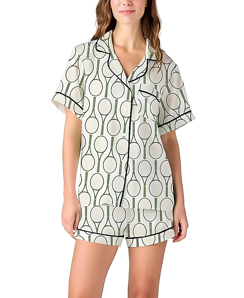 Katie Kime Tennis Time Pajama Shorts Set