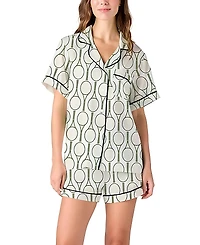 Katie Kime Tennis Time Pajama Shorts Set