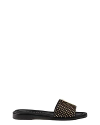 Women's Nappa Leather Slides with Studs