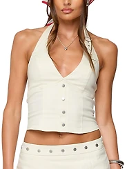 Edikted Keli Buckle Halter Top