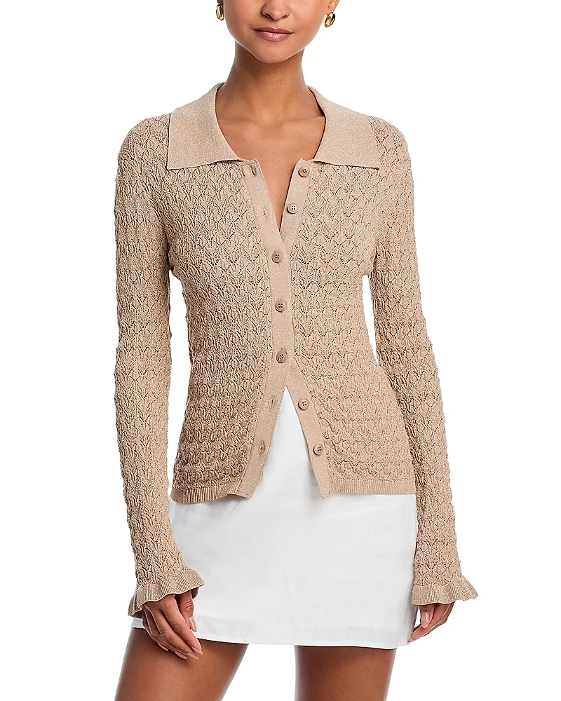 Sea Ruby Knit Polo Top