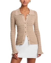 Sea Ruby Knit Polo Top