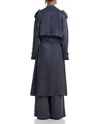 Double Pleat Wide Leg Belted Pants