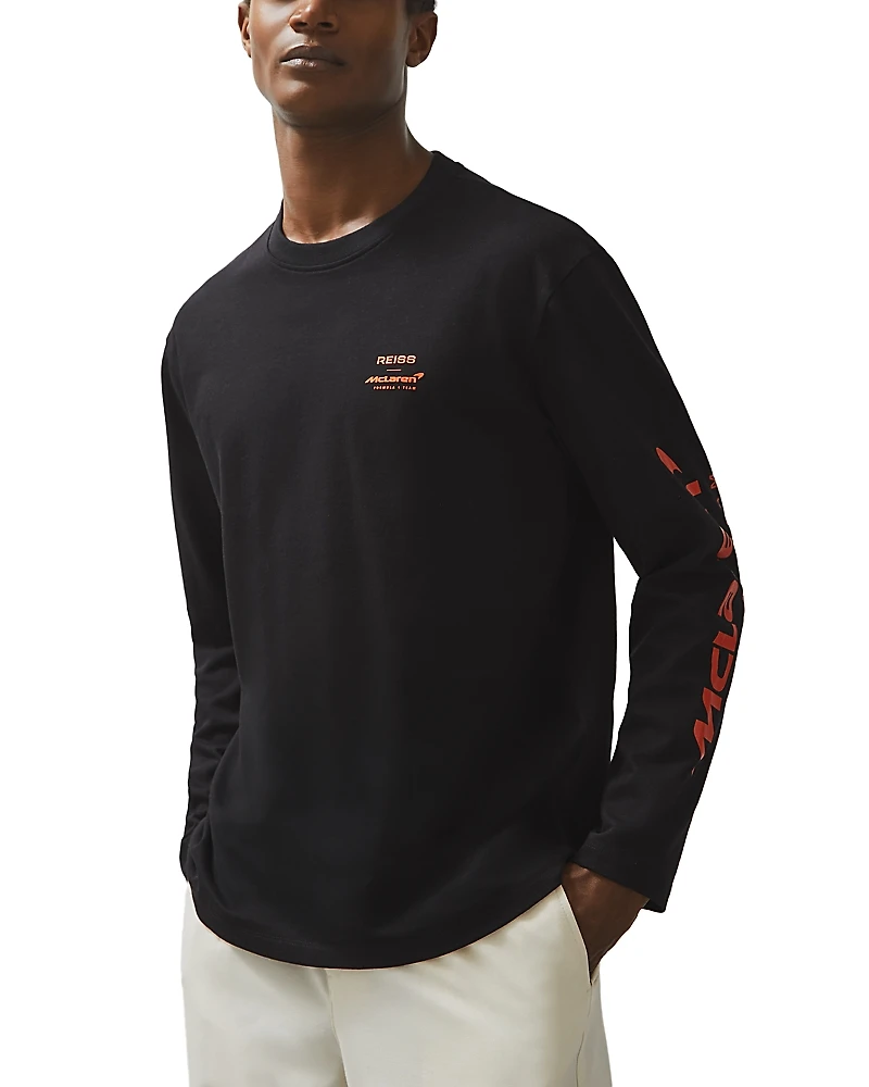 Reiss McLaren Legacy Long Sleeve Graphic Tee