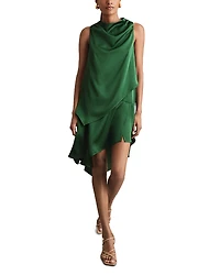 Reiss Eloise Drape Neck Short Occasion Dress