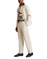 Oversized Printed Camp Shirt