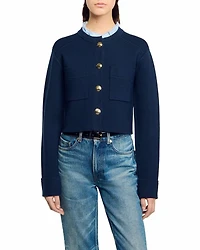 Ruffled Collar Cardigan