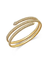 Bloomingdale's Fine Collection Diamond Flexible Multi-Row Bangle