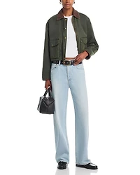 Waxed Cropped Jacket