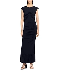 Sandro Draped Maxi Dress