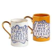 Ruan Hoffmann Bonjour Mugs, Set of 2