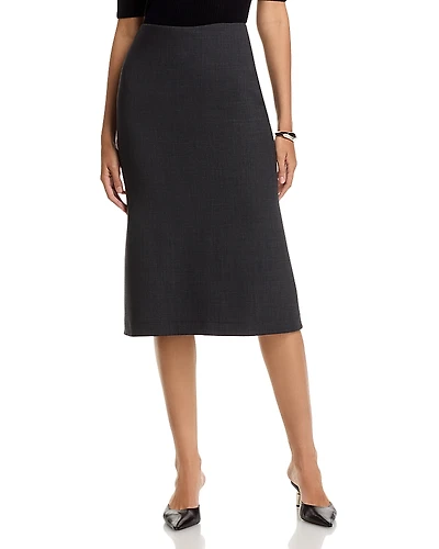Fabiana Filippi Bi Stretch Scuba Wool Blend Pencil Skirt