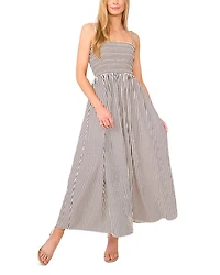 Striped Smocked Maxi Dress