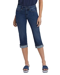 Nydj Petite Marilyn High Rise Cropped Straight Jeans