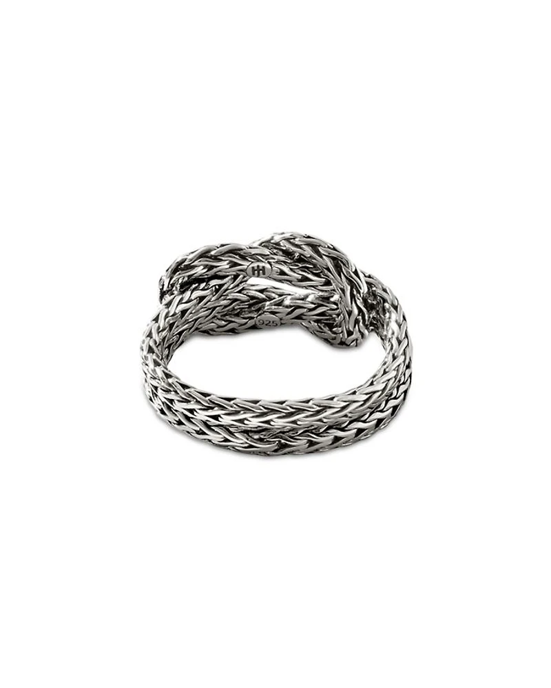 Sterling Silver Love Knot Weave Ring