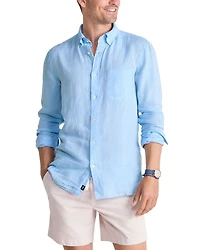 Surfside Regular Fit Button Down Linen Shirt