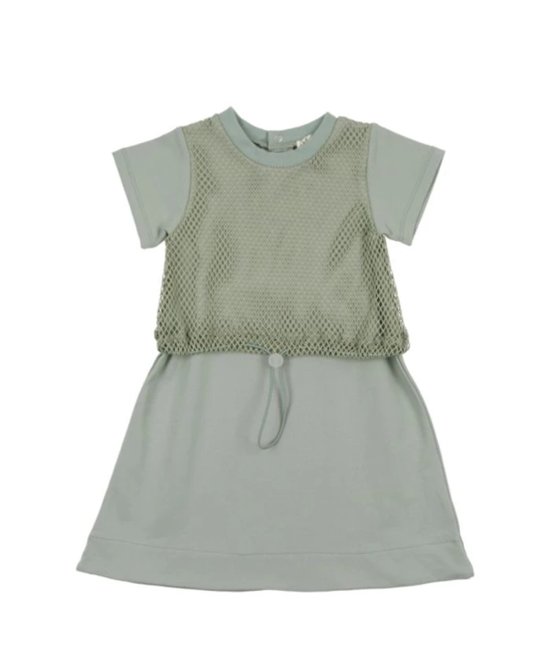 Girls' Mesh Sport Short Sleeve Dress - Little Kid