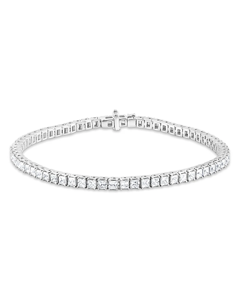 Bloomingdale's Fine Collection Princess Cut Diamond Tennis Bracelet