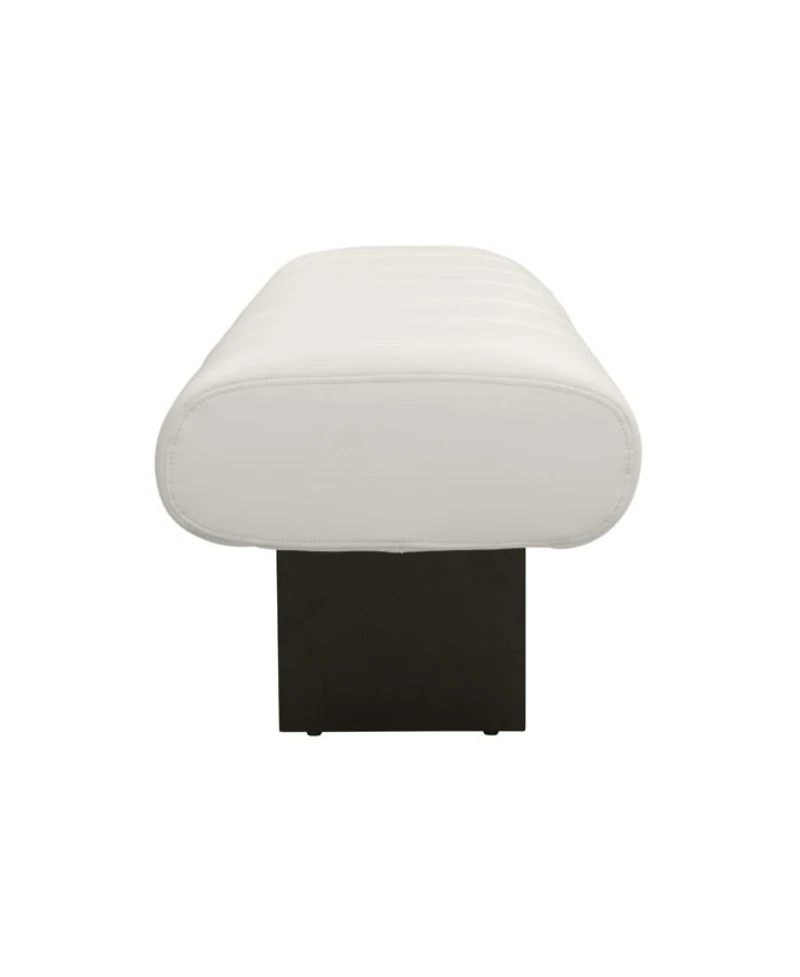 Karol Performance Vegan Leather Bench in Cream