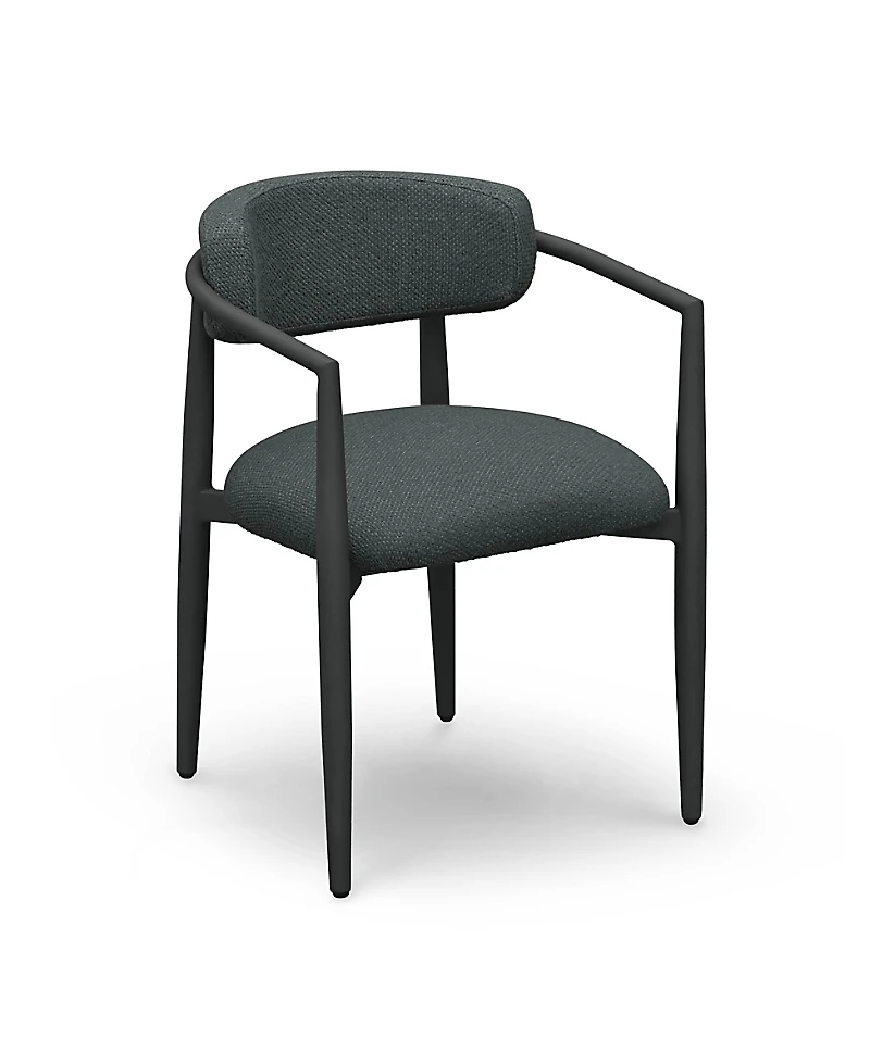 Tov Furniture Annika Textured Fabric Outdoor Dining Arm Chair