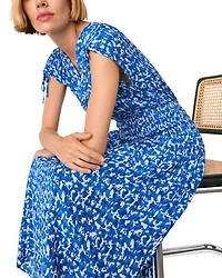 Sponge Print Midi Dress