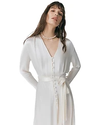 Meryl Satin Midi Dress