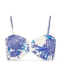 Floral Print Bandeau Bikini Top