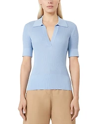 Max Mara Studio 1 Uberta Embellished Polo Top