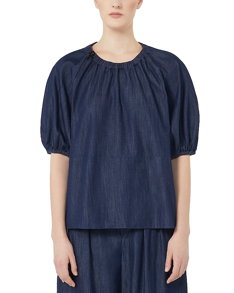 Max Mara Talia Ballon Sleeve Top