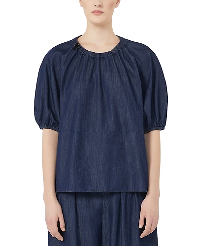 Max Mara Talia Ballon Sleeve Top