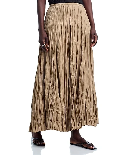 Crinkled Maxi Skirt