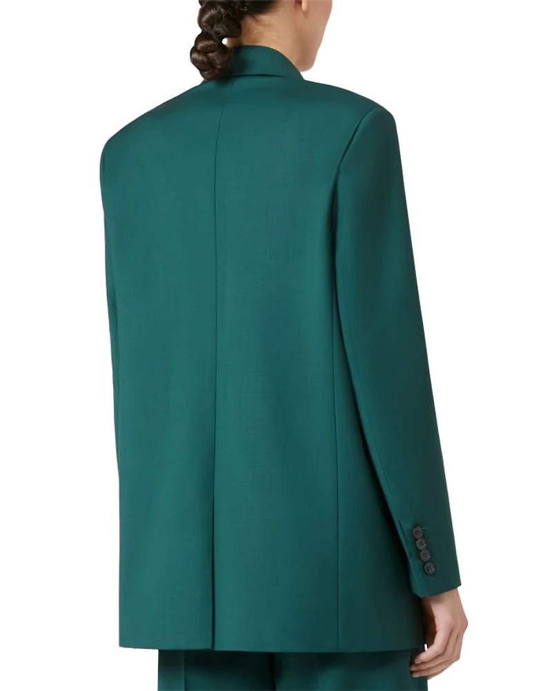 Wool Peak Lapel Blazer